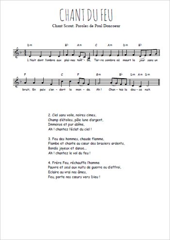 Chant du feu